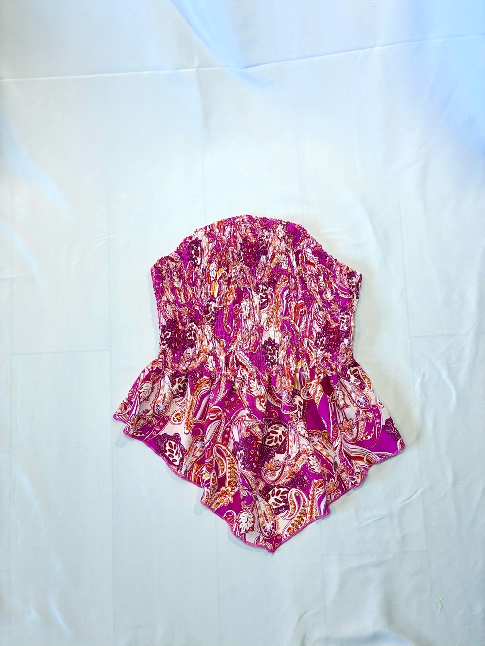 Zinntra Smock Paisley Tube Top